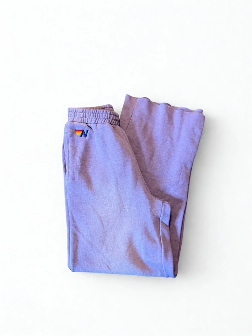 Aviator Nation Faded Grape Essential Wide-Leg Sweatpants - Picture 4 of 12